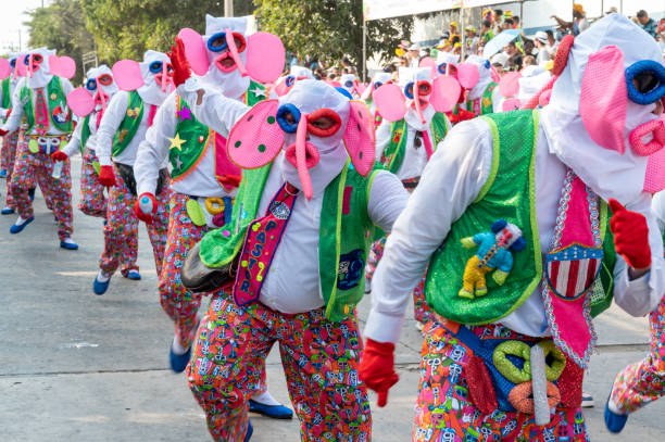 The Barranquilla Carnival is an event in which all the cultural varieties and folklore of the Colombian Caribbean Coast are expressed, as well as the most varied local manifestations, such as popular music and dance. The many costumes that invoke all kinds of animal species, native and foreign, are cause for laughter and frights; black Africans; bobbleheads; insane; dolls; Superheros; mythological beings that transcend the limits of sexuality and Death.